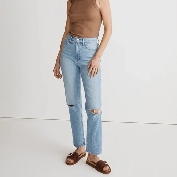 New Madewell The Petite Perfect Vintage Straight Jean Westanna Wash - Picture 1 of 10